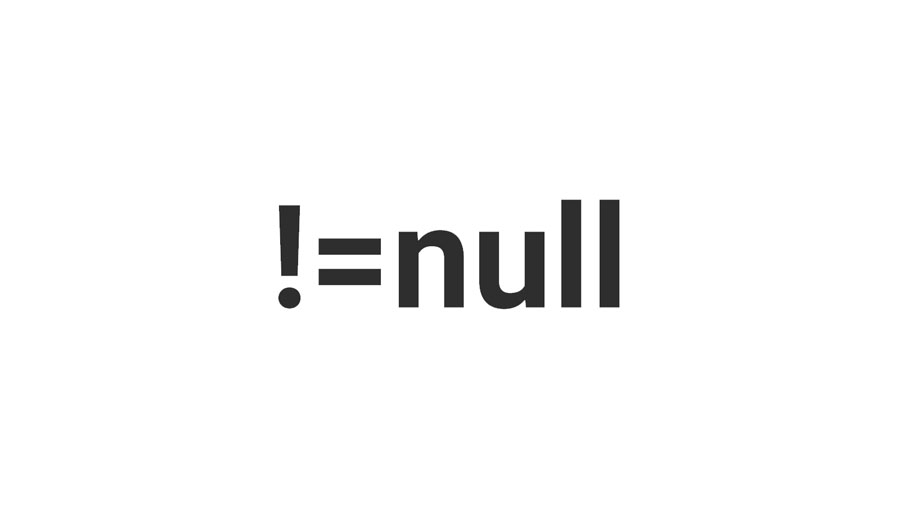 !=null